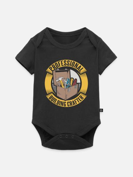 Bauarbeiter - Baby Premium Kurzarmbody - Schwarz