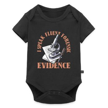 Infirmière médico-légale - Body à manches courtes Premium Bébé - noir - Devant