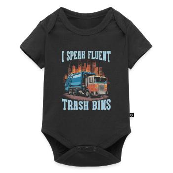Garbage collector garbage man - Baby Premium short-sleeve bodysuit - black - Front