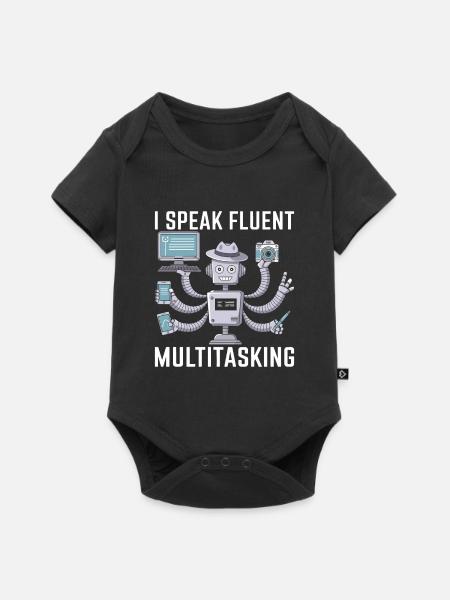 Assistent - Baby Premium Kurzarmbody - Schwarz