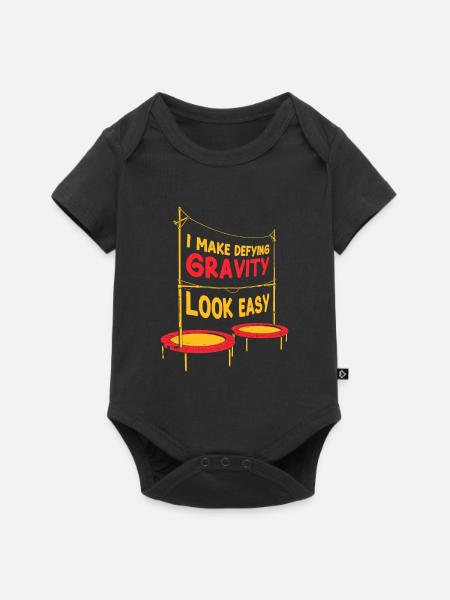 Akrobat - Baby Premium Kurzarmbody - Schwarz