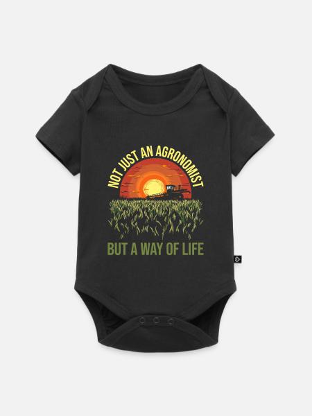 Agronom - Baby Premium Kurzarmbody - Schwarz