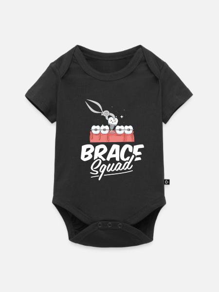 Kieferorthopäde Kader - Baby Premium Kurzarmbody - Schwarz