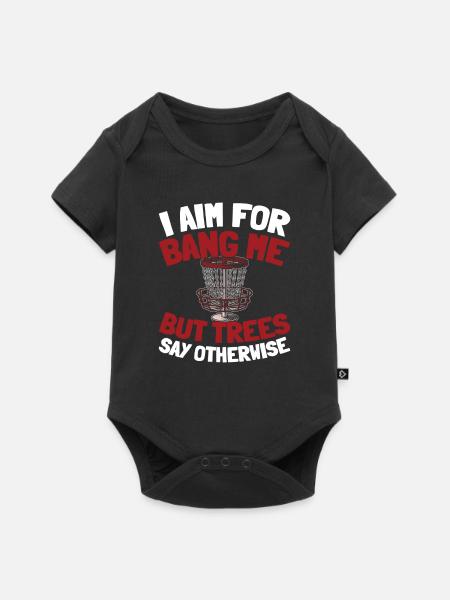 Frisbee Golf Disc Golf - Baby Premium Kurzarmbody - Schwarz