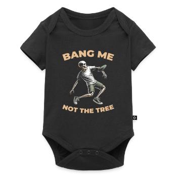 Frisbee Golf Disc Golf - Baby Premium Kurzarmbody - Schwarz - Vorne