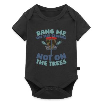 Frisbee Golf Disc Golf - Baby Premium Kurzarmbody - Schwarz - Vorne