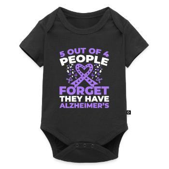 Alzheimer Funny Alzheimers Awareness - Baby Premium short-sleeve bodysuit - black - Front
