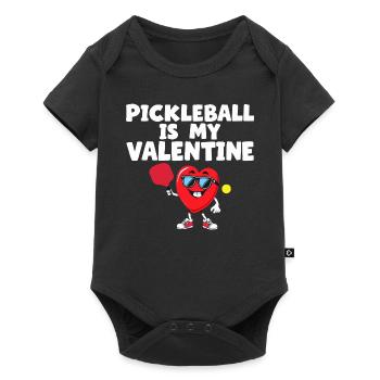 Pickleball Is My Valentine Gift - Baby Premium short-sleeve bodysuit - black - Front