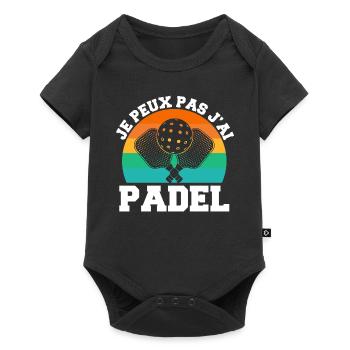 I can't I have padel padelist padel player - Baby Premium short-sleeve bodysuit - black - Front