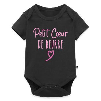 Petit cœur de beurre - Body à manches courtes Premium Bébé - noir - Devant