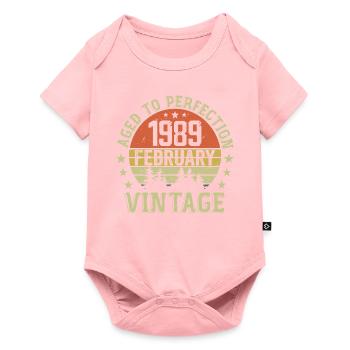 Février 1989 - Cadeau Anniversaire Février 1989 - Body à manches courtes Premium Bébé - rose - Devant