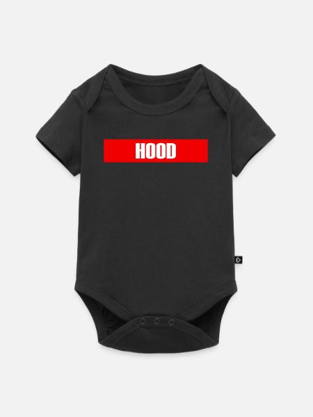 Hood - Baby Premium Kurzarmbody - Schwarz