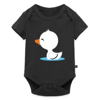 canard - Body à manches courtes Premium Bébé - noir - Devant
