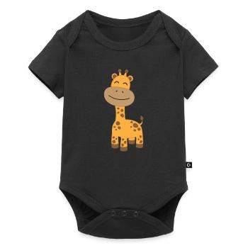 giraffe - Baby Premium short-sleeve bodysuit - black - Front