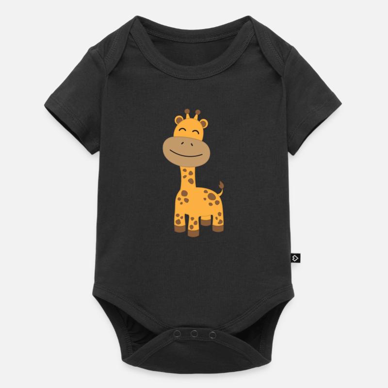 girafe - Body à manches courtes Premium Bébé - noir