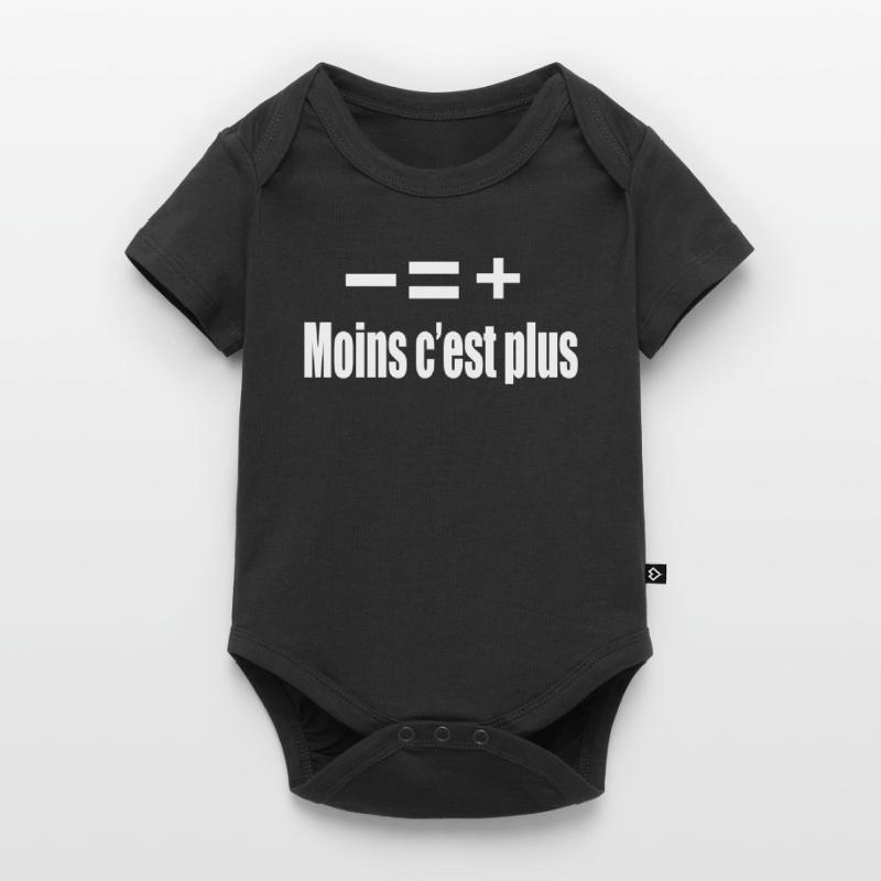 Moins C’est Plus Body à manches courtes Premium Bébé