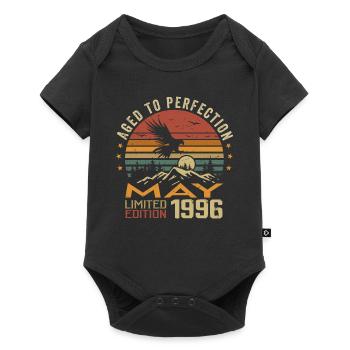 May 1996 Birthday May 1996 Gift 1996 May - Baby Premium short-sleeve bodysuit - black - Front