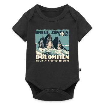 Three Peaks Dolomites Souvenir Tre Cime Lavaredo - Baby Premium short-sleeve bodysuit - black - Front