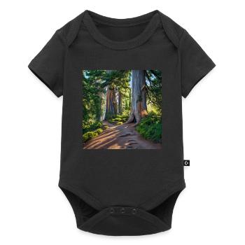 Hiking Forest Journey - Baby Premium short-sleeve bodysuit - black - Front