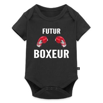 Future Boxer - Baby Premium short-sleeve bodysuit - black - Front