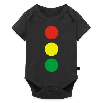 Ampel - Baby Premium Kurzarmbody - Schwarz - Vorne