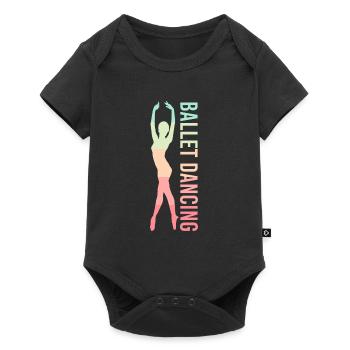 Danseurs de ballet - Body à manches courtes Premium Bébé - noir - Devant