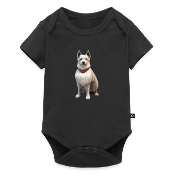 Berger Picard Dog - Berger Picard - Baby Premium short-sleeve bodysuit - black - Front