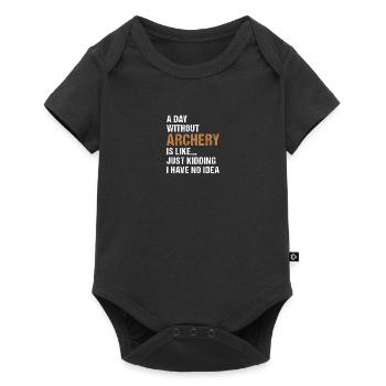 Sport A Day Without Archery - Baby Premium short-sleeve bodysuit - black - Front