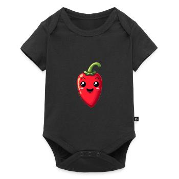 Children's Chili - Baby Premium short-sleeve bodysuit - black - Front