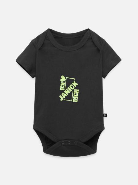 Couple Janick - Baby Premium Kurzarmbody - Schwarz