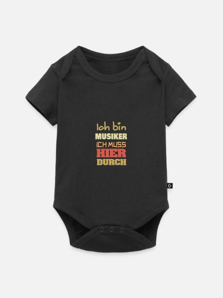 Musiker als Beruf - Baby Premium Kurzarmbody - Schwarz