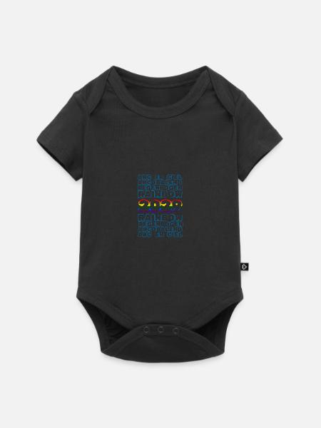 Rainbow 2029 - Baby Premium Kurzarmbody - Schwarz