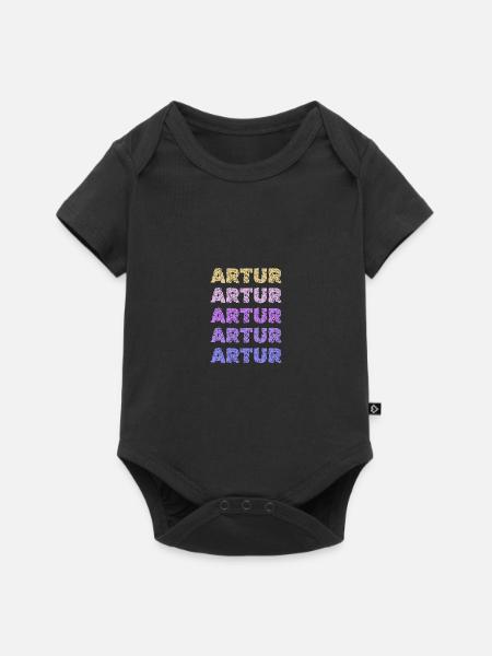 Artur Artur - Baby Premium Kurzarmbody - Schwarz