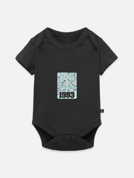 1993 - Baby Premium Kurzarmbody - Schwarz