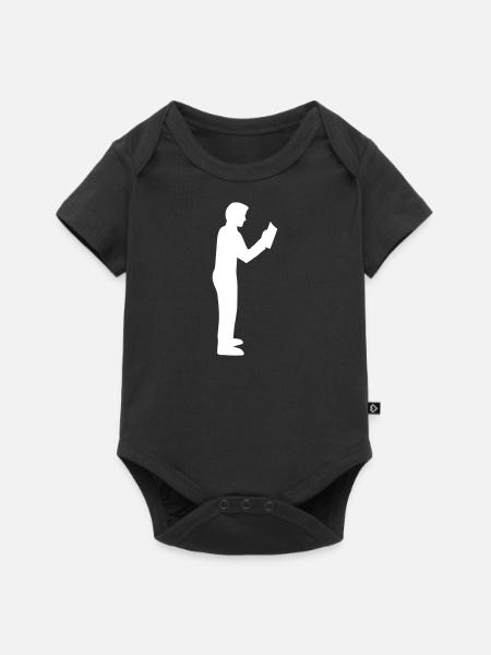Lesen - Baby Premium Kurzarmbody - Schwarz