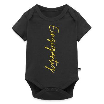 Einzigartig - Baby Premium Kurzarmbody - Schwarz - Vorne