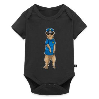 Policier Suricate Police des Lunettes de Soleil - Body à manches courtes Premium Bébé - noir - Devant