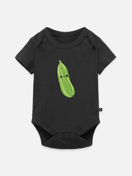 Zucchini - Baby Premium Kurzarmbody - Schwarz
