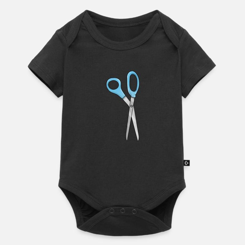 Schere - Baby Premium Kurzarmbody - Schwarz