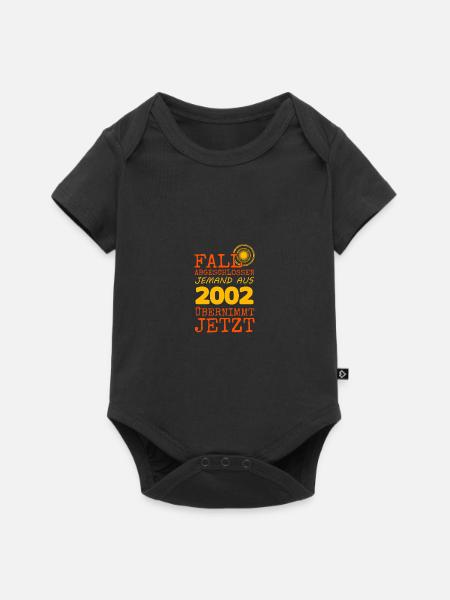 2002 2002 - Baby Premium Kurzarmbody - Schwarz