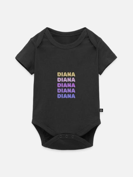 Diana Diana - Baby Premium Kurzarmbody - Schwarz