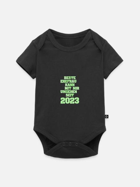 Ehe 2023 - Baby Premium Kurzarmbody - Schwarz