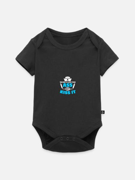Onkologe Onkologieschwester - Baby Premium Kurzarmbody - Schwarz