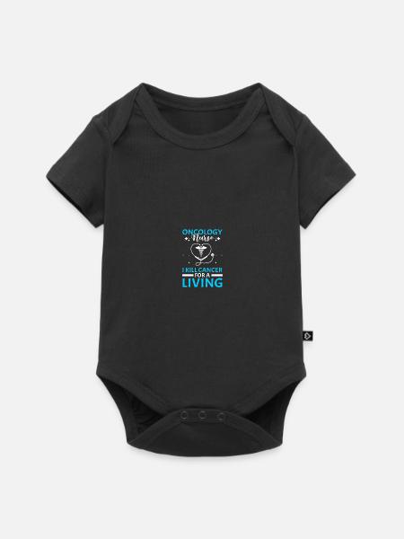 Onkologe Onkologieschwester - Baby Premium Kurzarmbody - Schwarz