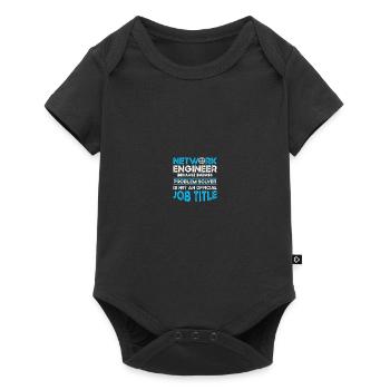 Computer-Netzwerktechnik Netzwerkingenieur - Baby Premium Kurzarmbody - Schwarz - Vorne