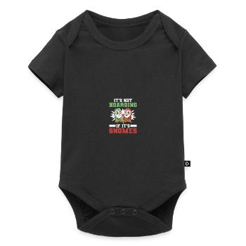Gnomies Gardening Garden Gnome - Baby Premium short-sleeve bodysuit - black - Front