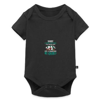 Gnomies Gardening Garden Gnome - Baby Premium short-sleeve bodysuit - black - Front
