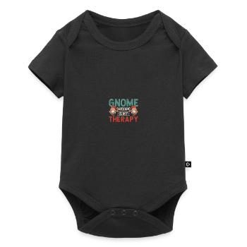 Gnomies Gardening Garden Gnome - Baby Premium short-sleeve bodysuit - black - Front