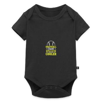 Entraîneur de softball - Body à manches courtes Premium Bébé - noir - Devant