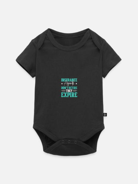 Versicherungsagent - Baby Premium Kurzarmbody - Schwarz